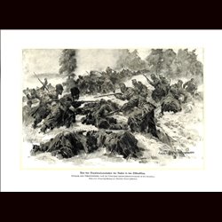 9010	 WWI print	 Russian soldiers & Hungro-Austrian soldiers Ostbeskiden Tscherkessendivision Debrecziner Honved