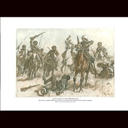 9014	 WWI print	  Iraq Mesopotamien English patroullie cavalry by Max Tilke	