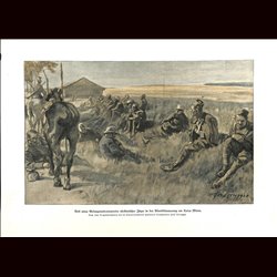 9055	 WWI print	 Verdun Toter Mann France POW african soldiers 	 s