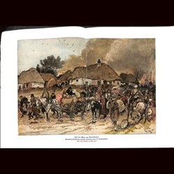 9084	 WWI print	 Brest-Litowsk Cossacks polish refugees 1915	