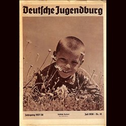 9184	 with cut out DEUTSCHE JUGENDBURG	 No. 	 10-1938 Juli	 Jahrgang	 1937/38	 