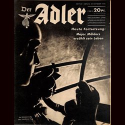 0471	 DER ADLER	 -No.	22	-1940	 vintage German Luftwaffe Magazine Air Force WW2 WWII 