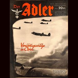 0548	 DER ADLER	 -No.	15	-1941	 vintage German Luftwaffe Magazine Air Force WW2 WWII