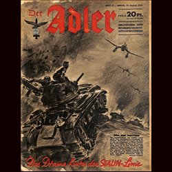 0553	 DER ADLER	 -No.	17	-1941	 vintage German Luftwaffe Magazine Air Force WW2 WWII 