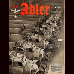 0557	 DER ADLER	 -No.	23	-1941	 vintage German Luftwaffe Magazine Air Force WW2 WWII