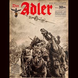 0564	 DER ADLER	 -No.	25	-1941	 vintage German Luftwaffe Magazine Air Force WW2 WWII 