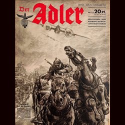 0565	 DER ADLER	 -No.	25	-1941	 vintage German Luftwaffe Magazine Air Force WW2 WWII