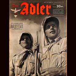 0570	 DER ADLER	 -No.	23	-1942	 vintage German Luftwaffe Magazine Air Force WW2 WWII