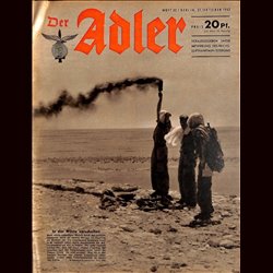 0571	 DER ADLER	 -No.	22	-1942	 vintage German Luftwaffe Magazine Air Force WW2 WWII 