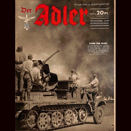 0574	 DER ADLER	 -No.	20	-1942	 vintage German Luftwaffe Magazine Air Force WW2 WWII