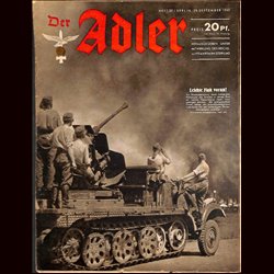 0575	 DER ADLER	 -No.	20	-1942	 vintage German Luftwaffe Magazine Air Force WW2 WWII 