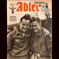 0586	 DER ADLER	 -No.	16	-1942	 vintage German Luftwaffe Magazine Air Force WW2 WWII