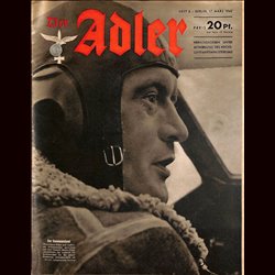 0601	 DER ADLER	 -No.	6	-1942	 vintage German Luftwaffe Magazine Air Force WW2 WWII