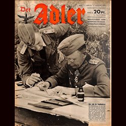 0659	 DER ADLER	 -No.	17	-1943	 vintage German Luftwaffe Magazine Air Force WW2 WWII 