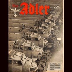 0779	 DER ADLER	 -No.	23	-1941	 vintage German Luftwaffe Magazine Air Force WW2 WWII 