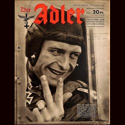 0762	 DER ADLER	 -No.	25	-1942	 vintage German Luftwaffe Magazine Air Force WW2 WWII