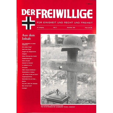 2007151	 No. 	11-1993	 DER FREIWILLIGE - Waffen-SS veteran magazine - 	