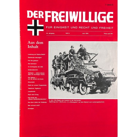 2007158	 No. 	6-1994	 DER FREIWILLIGE - Waffen-SS veteran magazine - 	