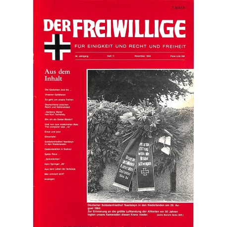 2007162	 No. 	11-1994	 DER FREIWILLIGE - Waffen-SS veteran magazine - 