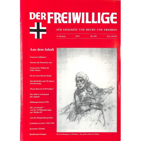 2007178	 No. 	5-1996	 DER FREIWILLIGE - Waffen-SS veteran magazine - 	