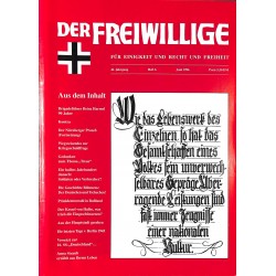 2007179	 No. 	6-1996	 DER FREIWILLIGE - Waffen-SS veteran magazine - 	