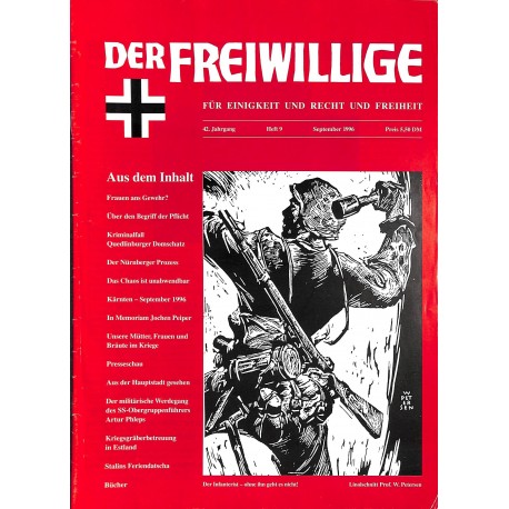 2007182	 No. 	9-1996	 DER FREIWILLIGE - Waffen-SS veteran magazine - 	