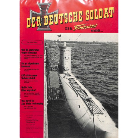 20071928	- No. 	8-1958 Der Deutsche Soldat german WWII magazine illustrated	