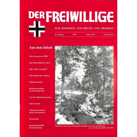 2007197	 No. 	1-1998	 DER FREIWILLIGE - Waffen-SS veteran magazine - 	