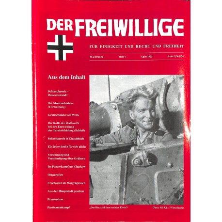 2007200	 No. 	4-1998	 DER FREIWILLIGE - Waffen-SS veteran magazine - 	