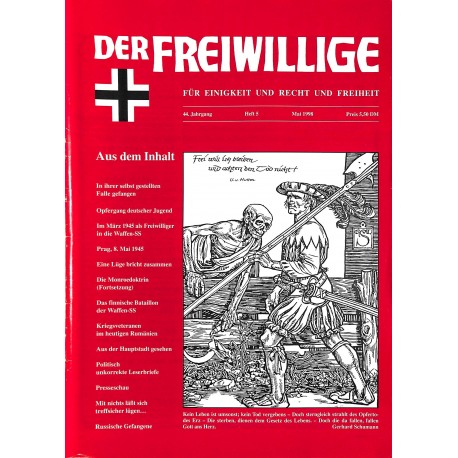 2007201	 No. 	5-1998	 DER FREIWILLIGE - Waffen-SS veteran magazine - 	