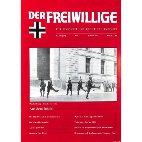 2007209	 No. 	1-2000	 DER FREIWILLIGE - Waffen-SS veteran magazine - 	