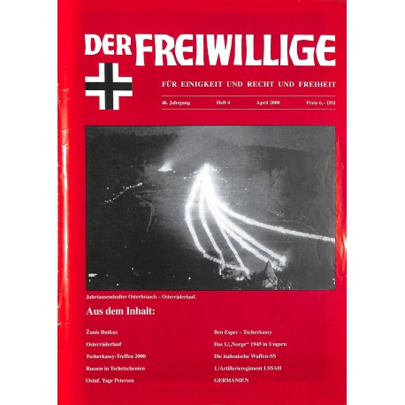 2007211	 No. 	4-2000	 DER FREIWILLIGE - Waffen-SS veteran magazine - 	