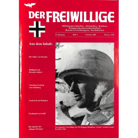 2007215	 No. 	2-2001	 DER FREIWILLIGE - Waffen-SS veteran magazine - 	