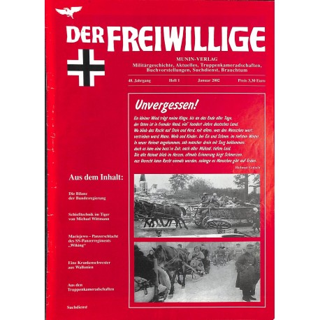 2007223	 No. 	1-2002	 DER FREIWILLIGE - Waffen-SS veteran magazine - 	