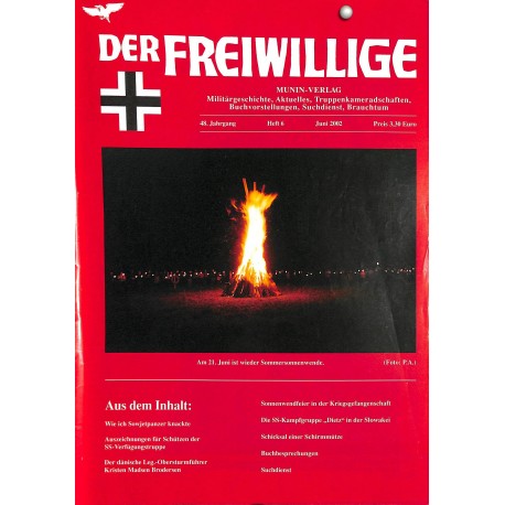 2007226	 No. 	6-2002	 DER FREIWILLIGE - Waffen-SS veteran magazine - 	