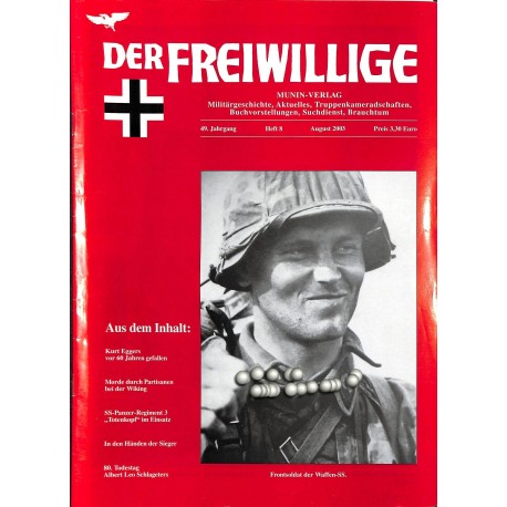 2007235	 No. 	8-2003	 DER FREIWILLIGE - Waffen-SS veteran magazine - 	