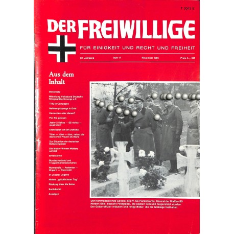 m2007/112	 No. 	11-1986	 DER FREIWILLIGE - Waffen-SS veteran magazine - 	