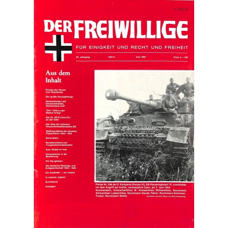 m2007/114	 No. 	6-1987	 DER FREIWILLIGE - Waffen-SS veteran magazine - 	