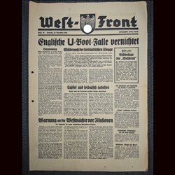 16775	 WEST-FRONT No. 	33 - 1.Dezember 1939	
