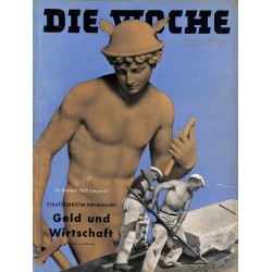 2606	 DIE WOCHE	-No.	6-1939		 WWII magazine - 	Barcelona Spain Franco, January peace speech by Chancelor in Germany	