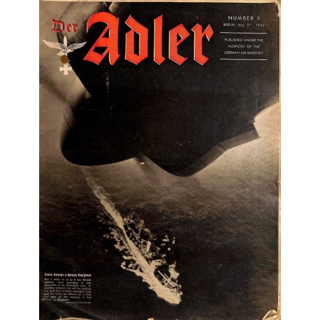 0865	 DER ADLER	-No.	9	-1942 ENGLISH issue/ USA	