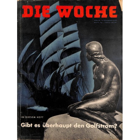 2636	 DIE WOCHE	-No.	50-1938		 WWII magazine - 	Germany's first airplane carrier	, 42 pages,	,german illustrated magazine