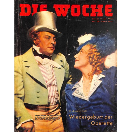 2688	 DIE WOCHE	-No.	28-1939		 WWII magazine - 		, 42 pages,	,german illustrated magazine, many photos	