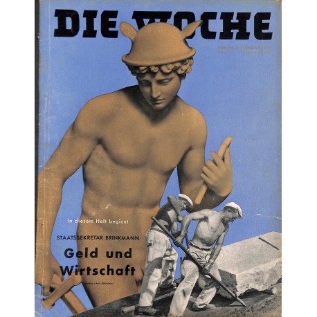 2692	 DIE WOCHE	-No.	6-1939		 WWII magazine - 	money and economy, Reichstag long peace	, 42 pages,	,german illustrated magazine