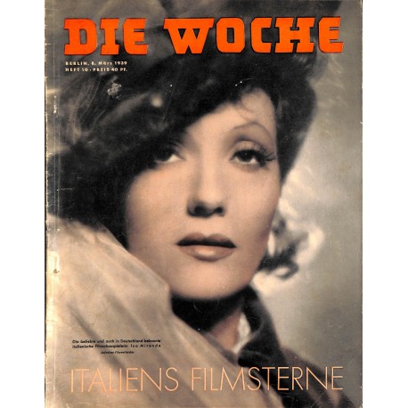 2694	 DIE WOCHE	-No.	10-1939		 WWII magazine - 	Isa Miranda italian actress	, 42 pages,	,german illustrated magazine