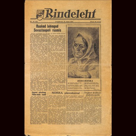 18301	 RINDELEHT	 No. 19 (52) - 13.Mai 1944	