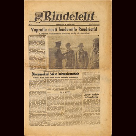 18313	 RINDELEHT	 No. 7-1943 - 3.Juli 1943	