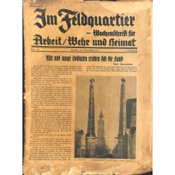 2707	 IM FELDQUARTIER 	-No.	2/3-1935		-	 illustrated german military magazine, very rare	, 32 pages	