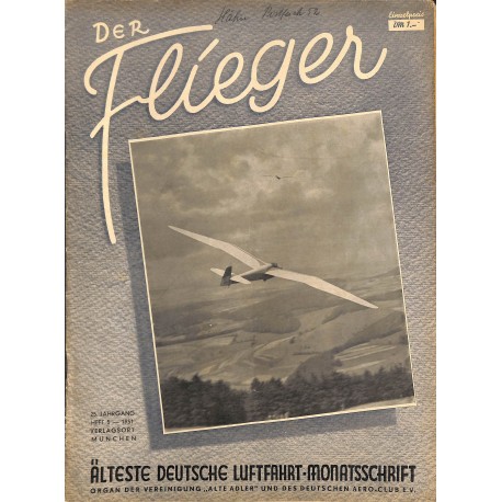 2765	 DER FLIEGER	-No.	5-1951	-	WWII german aviation magazine 	 content:	airplanes, technic, advertisments	