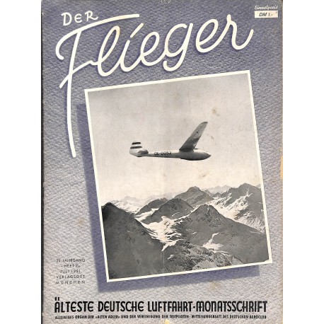 2767	 DER FLIEGER	-No.	7-1951	-	WWII german aviation magazine 	 content:	airplanes, technic, advertisments	